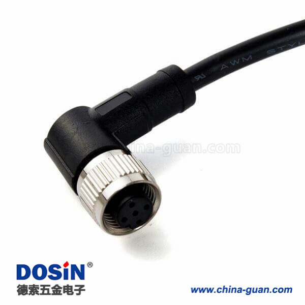 M12 注塑线 4pin A型母头不带屏蔽成型式带线1M AWG22预铸式PVC外被 M12 注塑线 4pin A型母头不带屏蔽成型式带线1M AWG22预铸式PVC外被
