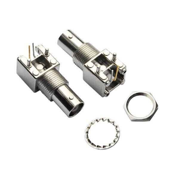 连接器pcb弯式母头穿墙BNC射频同轴DOSIN-801-0030 连接器pcb弯式母头穿墙BNC射频同轴DOSIN-801-0030