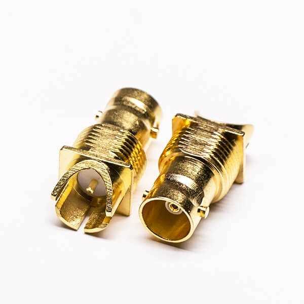 bnc镀金母头直式边缘卡板接PCB板DOSIN-801-1102 bnc镀金母头直式边缘卡板接PCB板DOSIN-801-1102