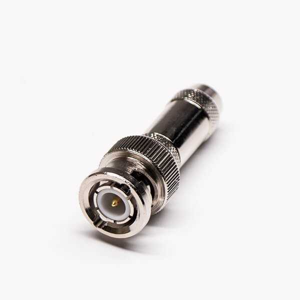 挤压式bnc接头公头直式带滚花纹接PCB板DOSIN-801-1105 挤压式bnc接头公头直式带滚花纹接PCB板DOSIN-801-1105