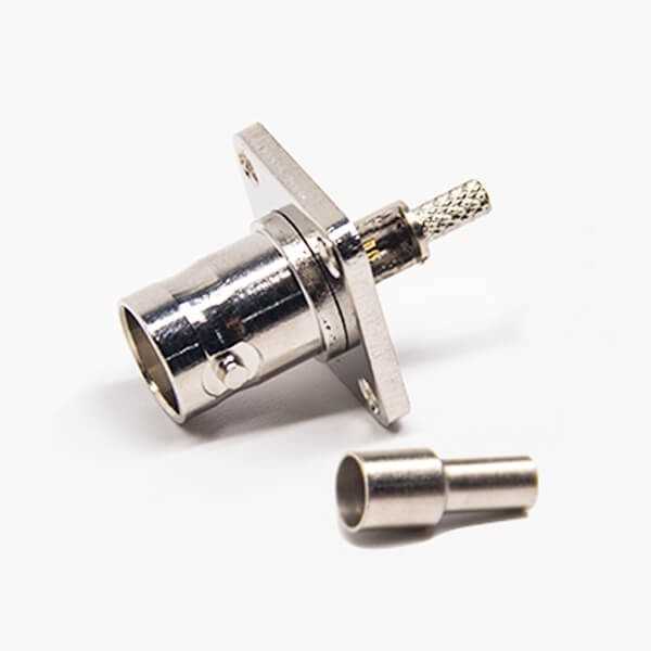 法兰型bnc接头接线方式母头直式压接式接线DOSIN-801-0501 法兰型bnc接头接线方式母头直式压接式接线DOSIN-801-0501