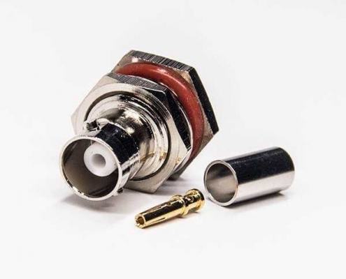 bnc接头防水母头母针穿墙式压接接线DOSIN-801-0368