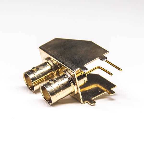 BNC视频接头连接器母头弯式插PCB板四瓣冲针50欧姆DOSIN-801-0285 BNC视频接头连接器母头弯式插PCB板四瓣冲针50欧姆DOSIN-801-0285