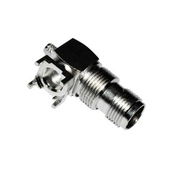 tnc穿墙式弯式母头pcb板端同轴连接器 DOSIN-802-0011 tnc穿墙式弯式母头pcb板端同轴连接器 DOSIN-802-0011