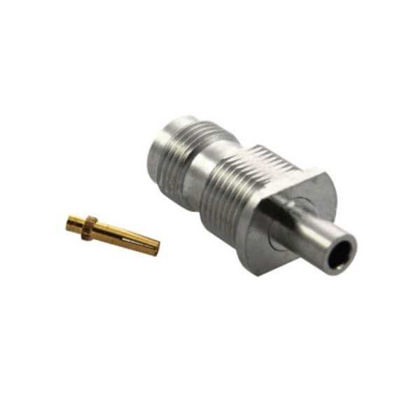 tnc连接器直式穿墙式母头焊接同轴线缆 DOSIN-802-0014 tnc连接器直式穿墙式母头焊接同轴线缆 DOSIN-802-0014