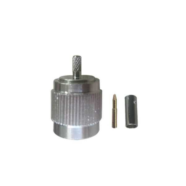 公头接线RG316D直式压接RF同轴连接器tnc DOSIN-802-1004 公头接线RG316D直式压接RF同轴连接器tnc DOSIN-802-1004
