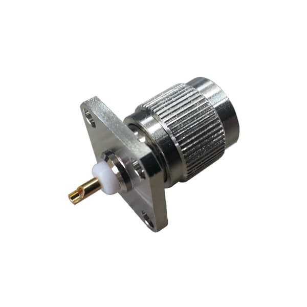 焊接直式公头tnc同轴连接器4孔方形法兰盘面板安装 DOSIN-802-1026 焊接直式公头tnc同轴连接器4孔方形法兰盘面板安装 DOSIN-802-1026