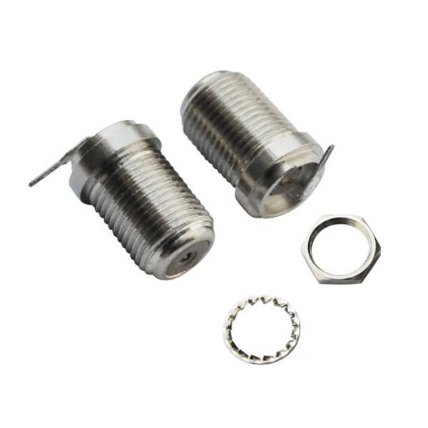 f连接器弯式穿墙式面板安装母头 DOSIN-803-0008