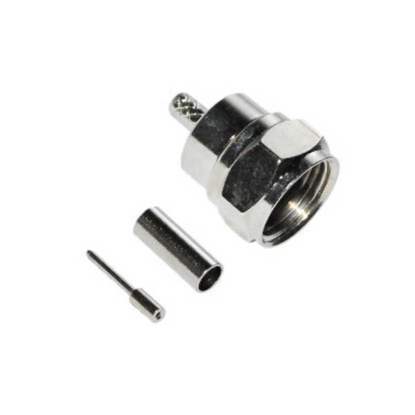 同轴电缆rg179直式压接式f头连接器公头 DOSIN-803-0024 同轴电缆rg179直式压接式f头连接器公头 DOSIN-803-0024