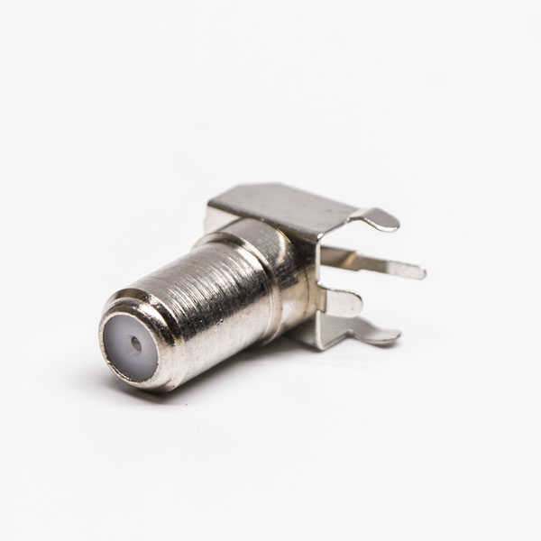F头插座弯式螺纹连接器插孔接PCB板 DOSIN-839-0003 F头插座弯式螺纹连接器插孔接PCB板 DOSIN-839-0003