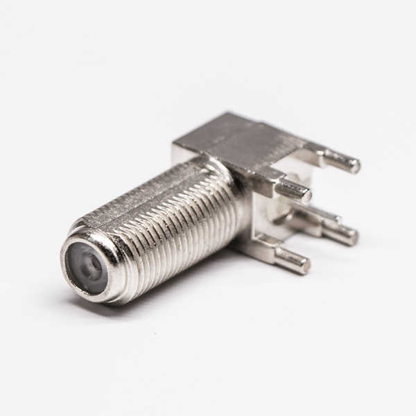 F头插座连接器母头弯式接PCB板插孔 DOSIN-803-0002 F头插座连接器母头弯式接PCB板插孔 DOSIN-803-0002