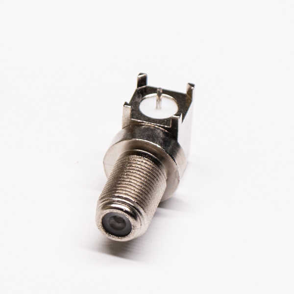 f型穿墙式连接器母头弯式插孔接PCB板 DOSIN-803-1000 f型穿墙式连接器母头弯式插孔接PCB板 DOSIN-803-1000