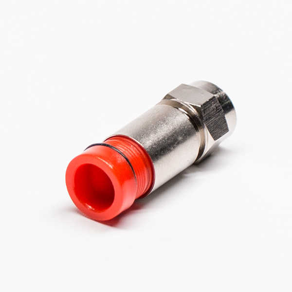F型接头红色公头直式同轴连接器压缩接RG6 DOSIN-803-0504 F型接头红色公头直式同轴连接器压缩接RG6 DOSIN-803-0504