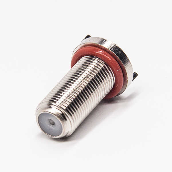 f型旋转接头直式母头插板型接PCB板螺纹连接带防水圈 DOSIN-803-0261 f型旋转接头直式母头插板型接PCB板螺纹连接带防水圈 DOSIN-803-0261