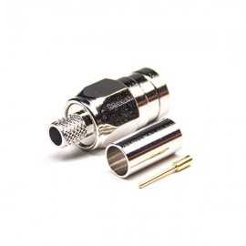 F型接头180度直式公头压接式接同轴线缆 DOSIN-803-0254 F型接头180度直式公头压接式接同轴线缆 DOSIN-803-0254