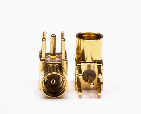 MMCX接口母头弯式90度插孔接PCB板 DOSIN-810-1001