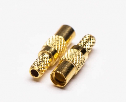 MMCX同轴连接器直式公头压接式接同轴线缆 DOSIN-810-1007