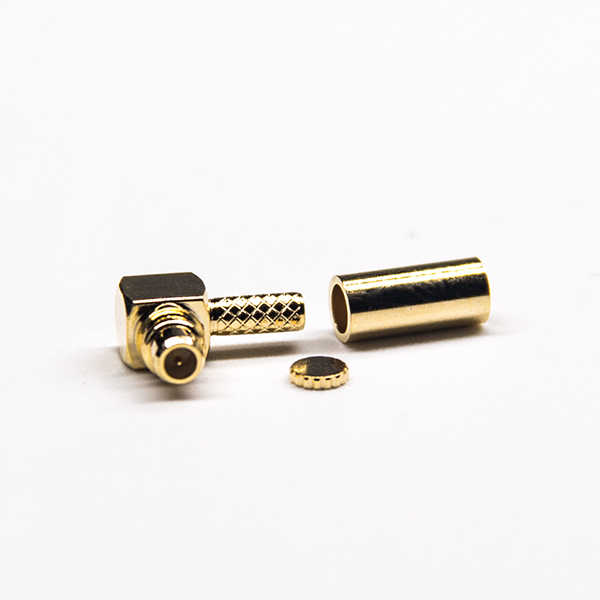 mmcx弯公头带金属帽压接式接线连接器 DOSIN-809-0030 mmcx弯公头带金属帽压接式接线连接器 DOSIN-809-0030