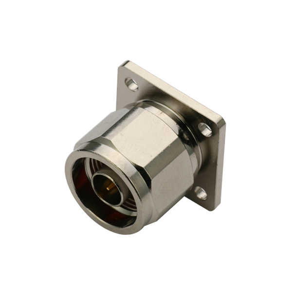 射频线 n头直式公头4孔法兰盘型同轴连接器 DOSIN-805-1035
