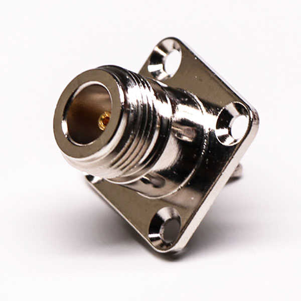 N型法兰连接器母头四孔法兰压接式接同轴线缆 DOSIN-805-0339 N型法兰连接器母头四孔法兰压接式接同轴线缆 DOSIN-805-0339