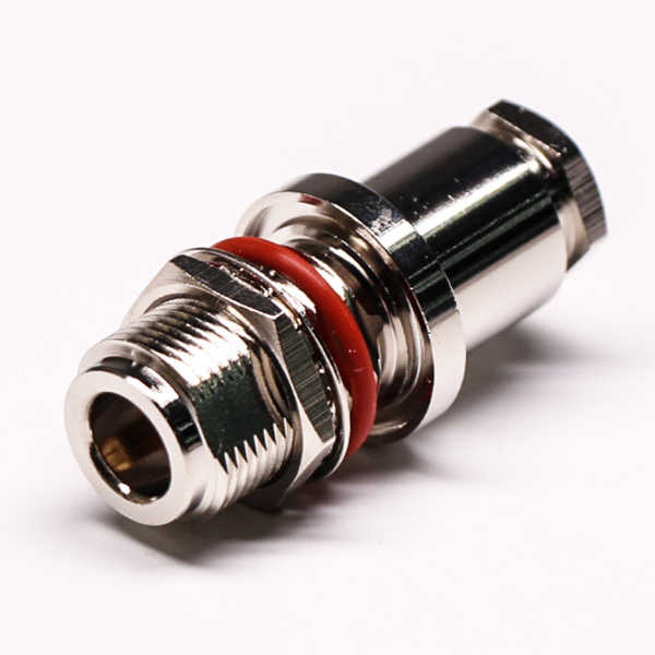 防水N型连接器直式母头穿墙式螺母锁紧防水接头 DOSIN-805-0335