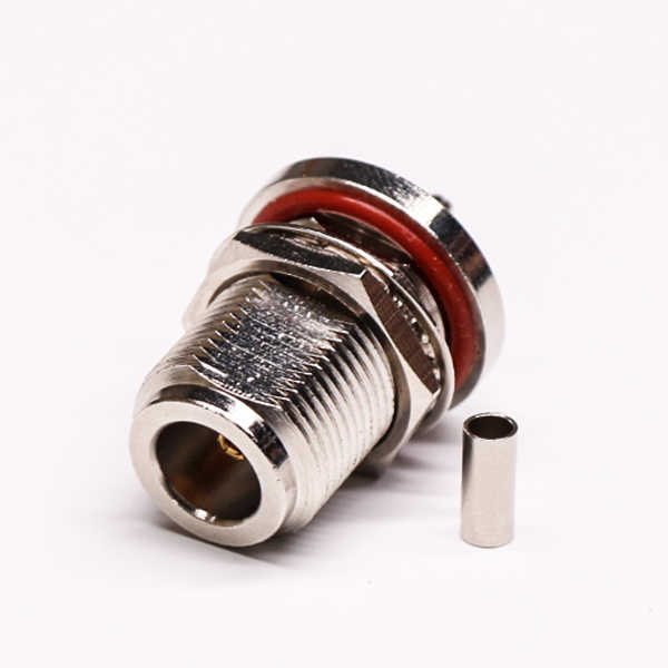 N型直母头穿墙压接式接线连接器带防水圈 DOSIN-805-0355