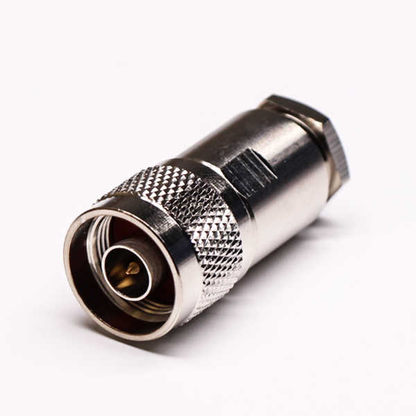RF连接器直式公头180度螺母锁紧式接线 DOSIN-805-0321
