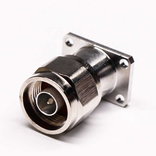 n型射频同轴法兰连接器公头带防水圈 DOSIN-805-0327