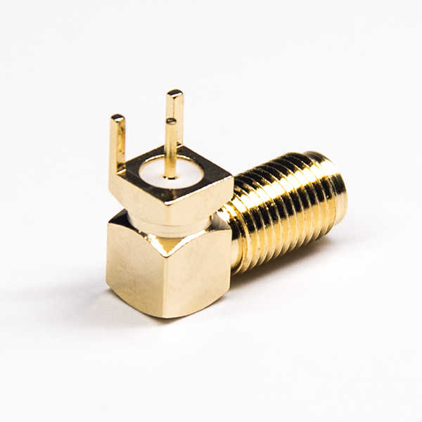 sma连接器镀金弯式母头插板外层镀金DS806FPR113