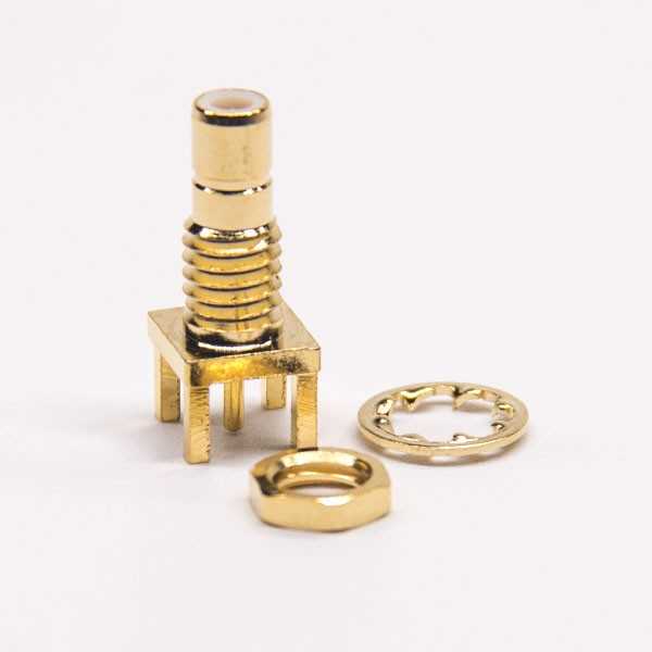 pcb板连接器镀金穿墙smb母头 DOSIN-807-1034 pcb板连接器镀金穿墙smb母头 DOSIN-807-1034