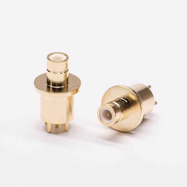 SMB母头公针镀金直式穿孔射频同轴连接器 DOSIN-807-0040 SMB母头公针镀金直式穿孔射频同轴连接器 DOSIN-807-0040