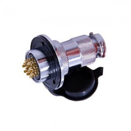 GX25法兰公母头12芯防水直式连接器5套 GX25法兰公母头12芯防水直式连接器5套